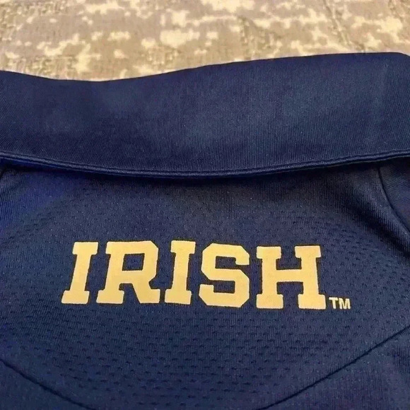 Notre Dame Fighting Irish Adidas Adizero Climalite Polo shirt size XL color Navy - Picture 6 of 6